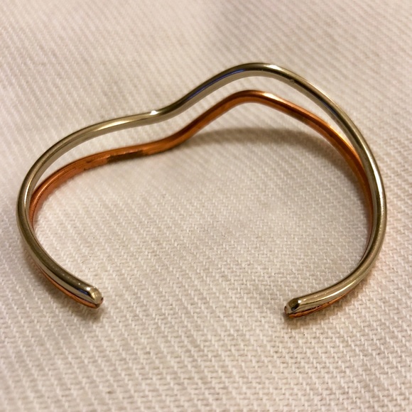 Sergio Lub Silver & Copper Cuff Bracelet - Picture 5 of 8
